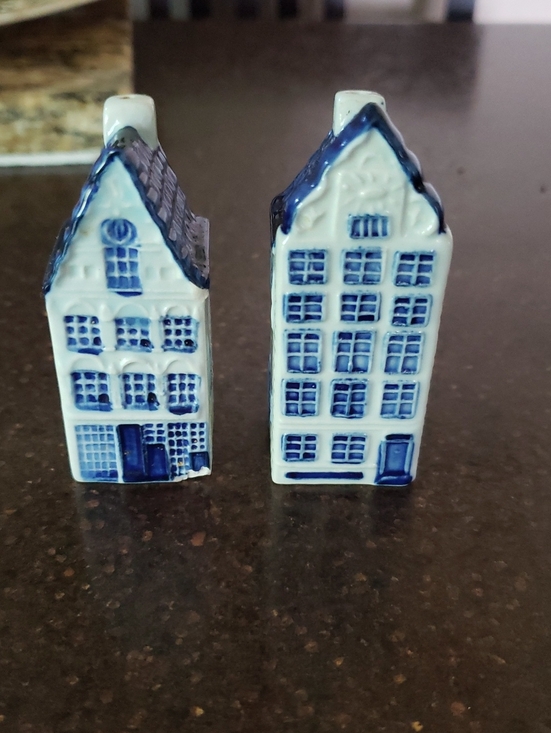 Other - Vintage Dutch Blue & White Canal House Salt & Pepper Shakers